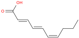 2,4,6 decatrienoic acid, (e,e,z)  